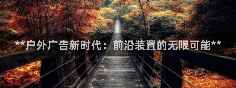 杏宇平台注册登录：**户外广告新时代：前沿装置的无限可能**