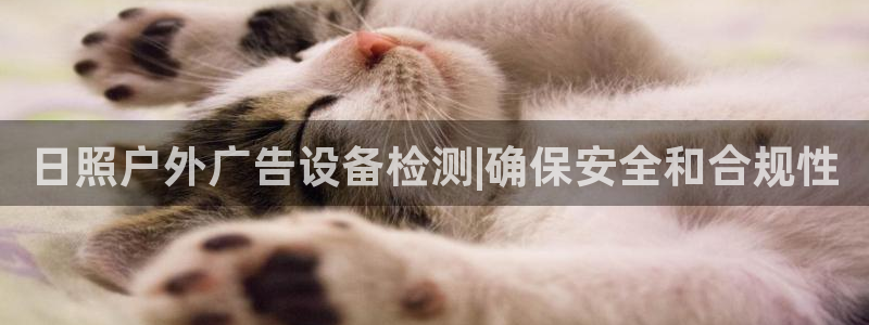 杏宇平台总代理是谁：日照户外广告设备检测|确保安全和合规性