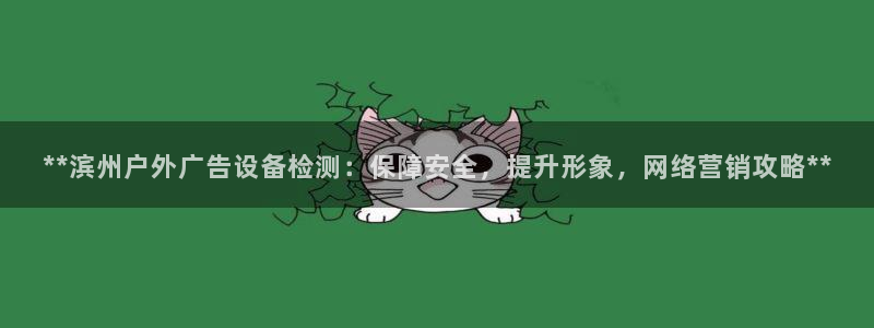 杏宇平台代理多少钱一个：**滨州户外广告设备检测：保障安全，提升形象，网络营销攻略**