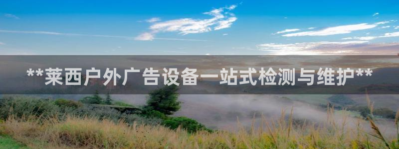 杏宇平台总代理电话：**莱西户外广告设备一站式检测与维护**