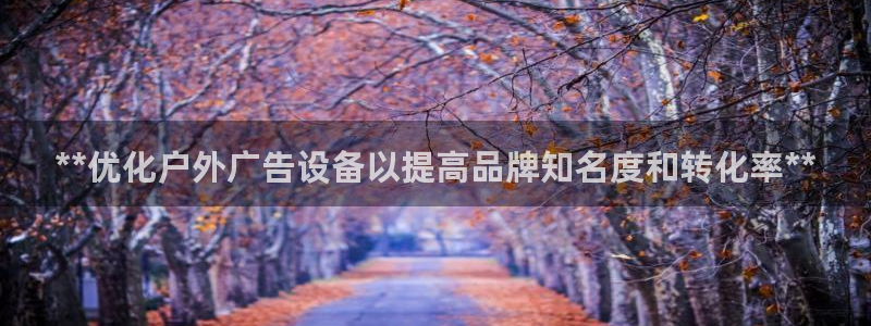 杏宇代理注册：**优化户外广告设备以提高品牌知名度和转化率**