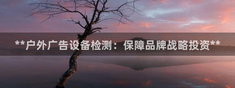 杏宇平台注册地址在哪里：**户外广告设备检测：保障品牌战略投资**
