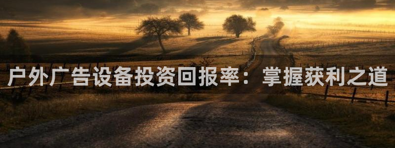 杏宇平台代理怎么赚钱的：户外广告设备投资回报率：掌握获利之道
