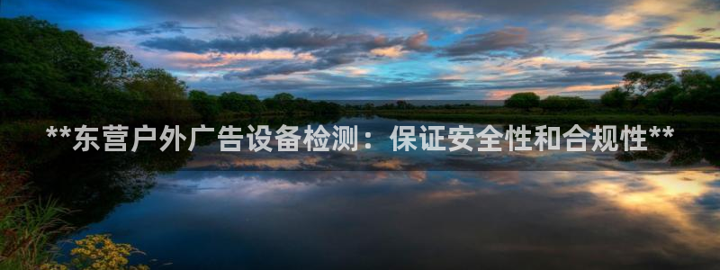 杏宇平台注册地址在哪里：**东营户外广告设备检测：保证安全性和合规性**