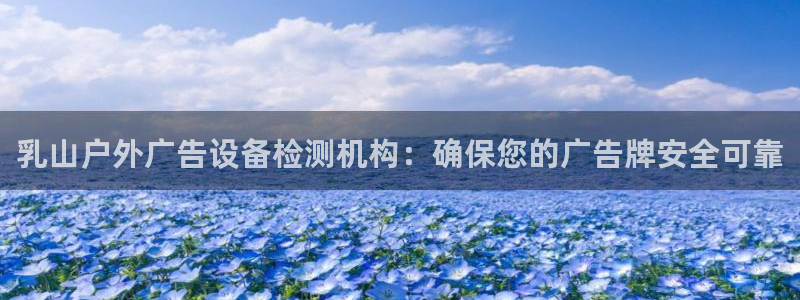 杏宇代理注册：乳山户外广告设备检测机构：确保您的广告牌安全可靠