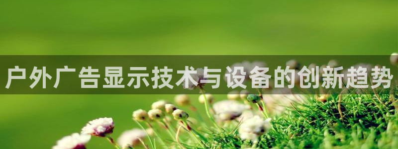 杏宇平台测速链接：户外广告显示技术与设备的创新趋势
