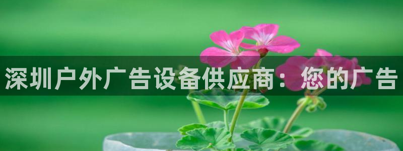杏宇平台好吗：深圳户外广告设备供应商：您的广告
