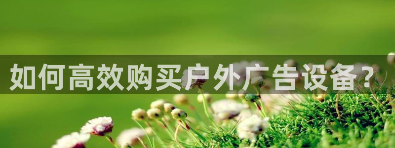 杏宇平台怎么样：如何高效购买户外广告设备？