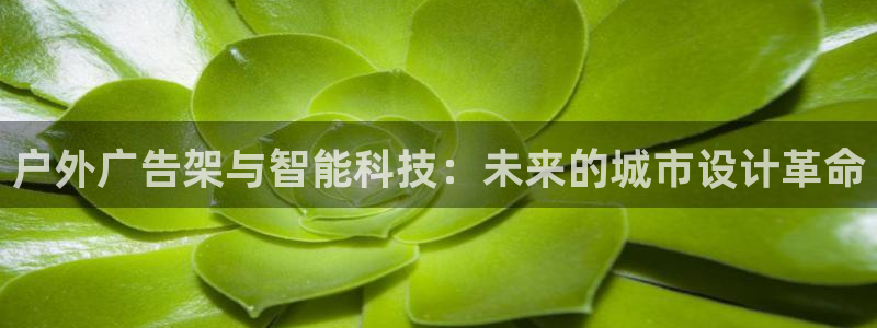 杏宇平台测速链接：户外广告架与智能科技：未来的城市设计革命