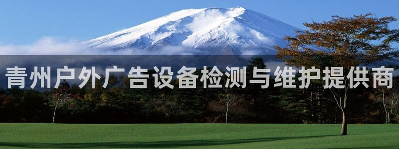 杏宇平台代理：青州户外广告设备检测与维护提供商