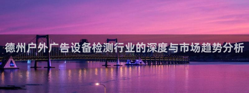 杏宇平台是什么：德州户外广告设备检测行业的深度与市场趋势分析