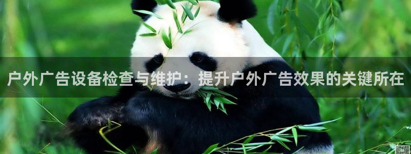 杏宇官方平台官网入口：户外广告设备检查与维护：提升户外广告效果的关键所在