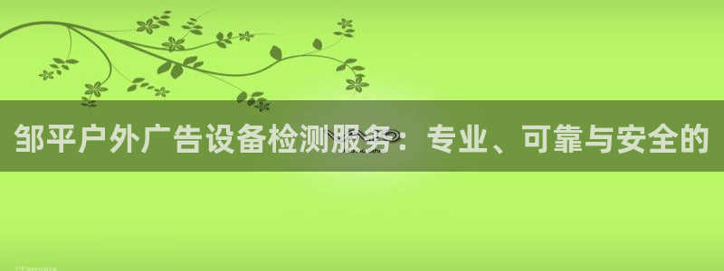 杏宇平台招商怎么样：邹平户外广告设备检测服务：专业、可靠与安全的