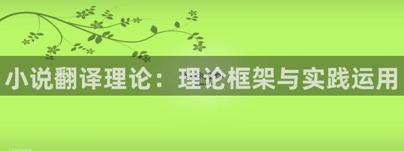 七喵七喵免费小说：小说翻译理论：理论框架与实践运用