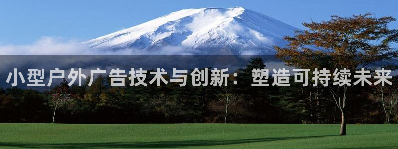 杏宇平台主管：小型户外广告技术与创新：塑造可持续未来
