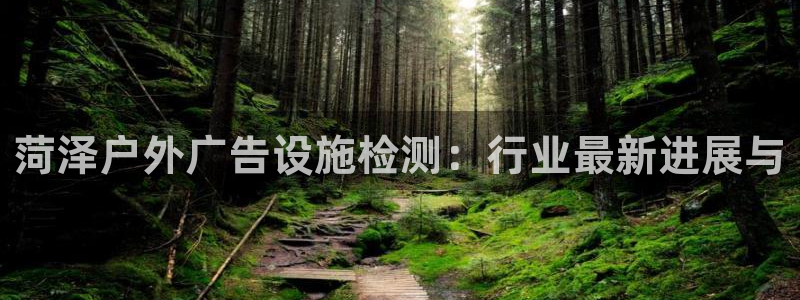 杏宇代理注册：菏泽户外广告设施检测：行业最新进展与