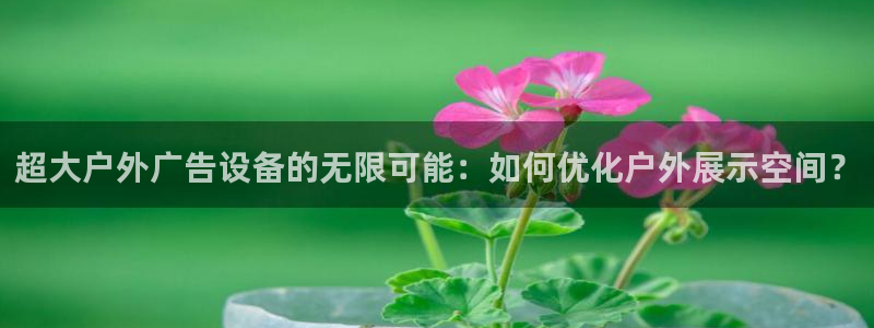 杏宇平台怎么样知乎：超大户外广告设备的无